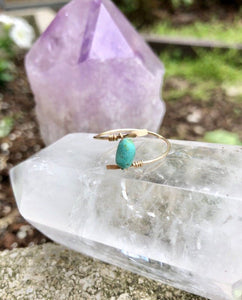 Turquoise Wrap Ring - Wild Soul Gems