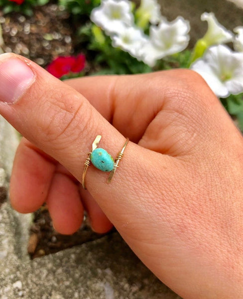 Turquoise Wrap Ring - Wild Soul Gems