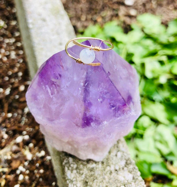 Wrapped Gemstone Ring - Wild Soul Gems