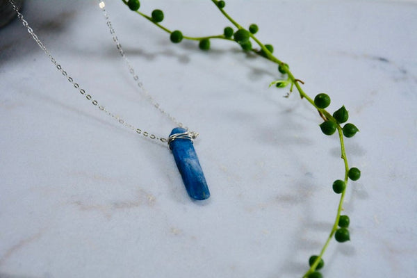 Blue Kyanite Necklace - Wild Soul Gems