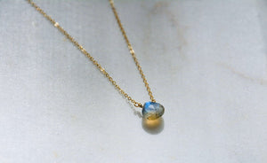 Labradorite Teardrop Necklace - Wild Soul Gems