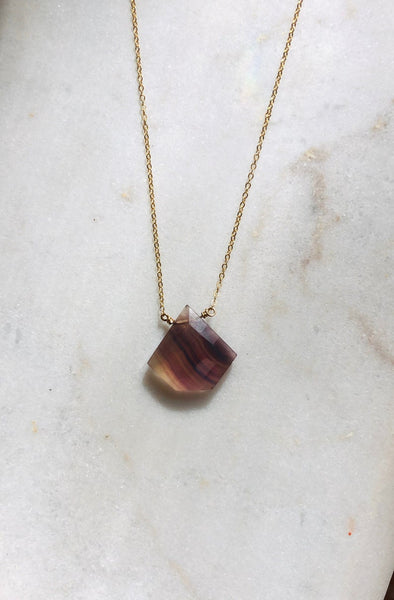 Flourite Pendant Necklace - Wild Soul Gems